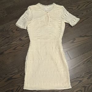 Ivory crochet lace H&M dress